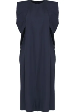 Gloria Coelho Gathered-detailed midi dress