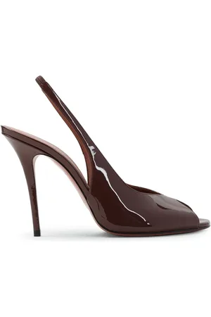 Amina Muaddi Leather sandals