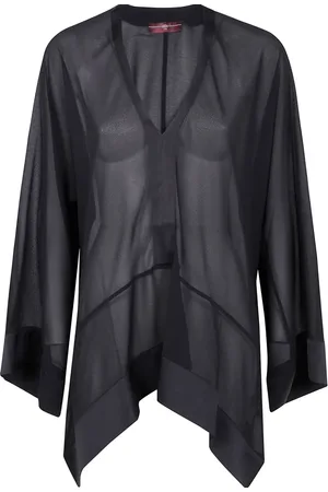 High V-neck blouse