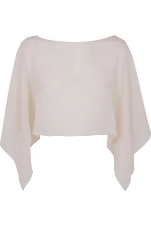 D.EXTERIOR Cape-design blouse