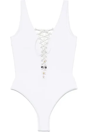 Noire Swimwear Lace-up swimsuit