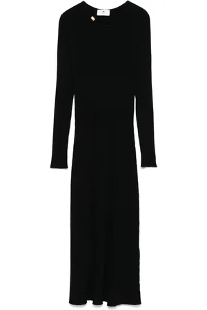 Elisabetta Franchi Ribbed-knit midi dress