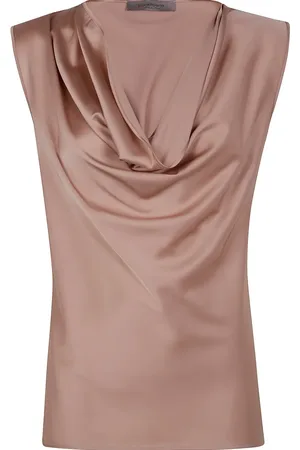 D.EXTERIOR Draped-detail tank top