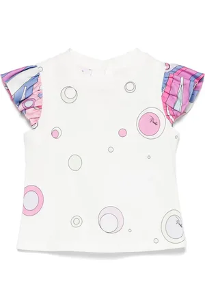 PUCCI Junior Fontane-print top