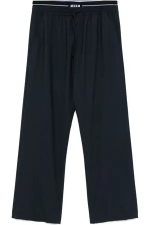 Msgm Logo-waistband trousers