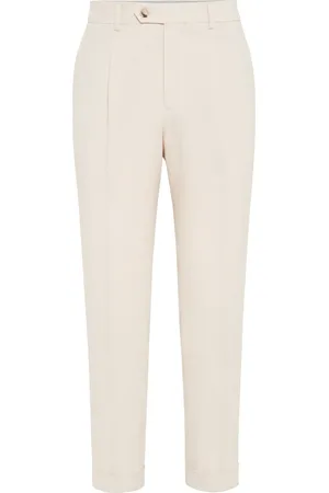 Brunello Cucinelli Pressed-crease trousers