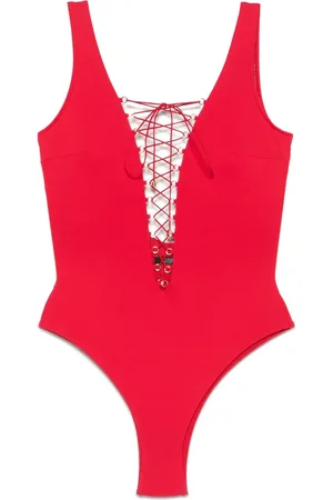 Noire Swimwear Lace-up swimsuit