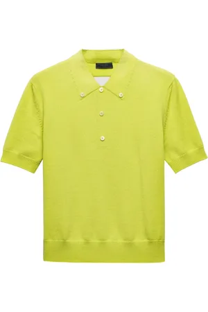 Prada Short-sleeved wool polo shirt