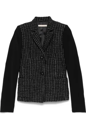 Balenciaga 2010s contrast-panel blazer