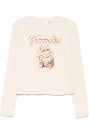 B+AB Graphic-print long-sleeves T-shirt