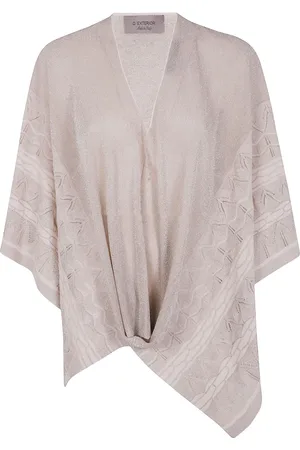 D.EXTERIOR V-neck knitted top