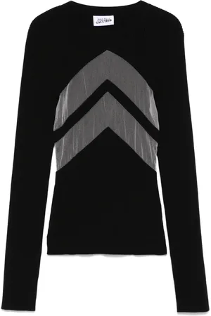 Jean Paul Gaultier Chevron-detail sweater