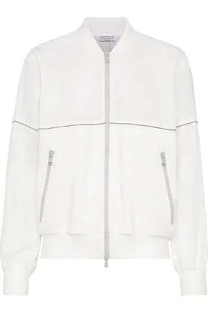 Brunello Cucinelli Monili-embellished track jacket