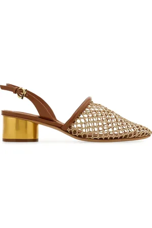 Salvatore Ferragamo 40mm mesh slingback pumps