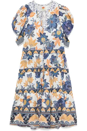 Farm Rio Summer Flowers-print maxi dress