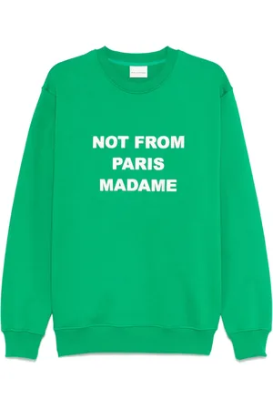 Drôle de Monsieur Slogan-embroidered sweatshirt