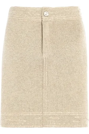 Barrie Patchwork denim skirt
