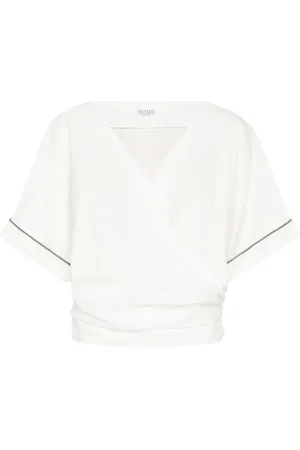 Brunello Cucinelli Monili-embellished blouse