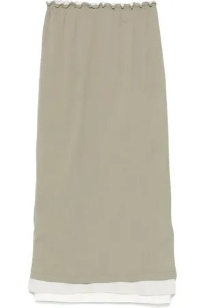 Jil Sander + cotton midi skirt