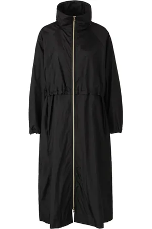 HERNO Concealed-hood trench coat