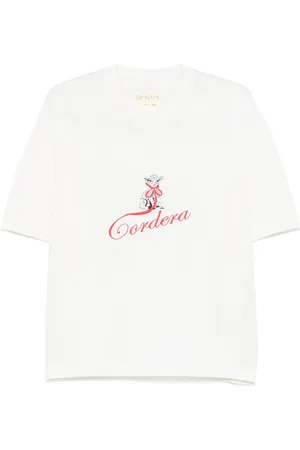 CORDERA Logo-embroidered merino T-shirt