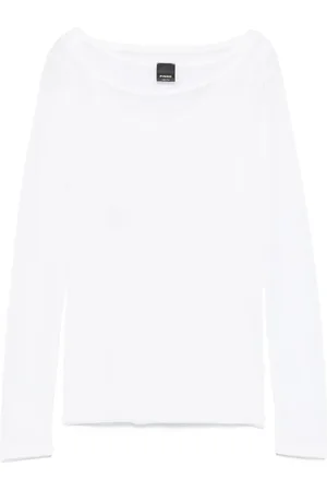 Pinko Long-sleeve gauze T-shirt