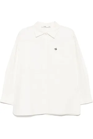 B+AB Logo-embroidered long-sleeves shirt