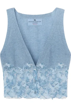 ERMANNO SCERVINO Lace cashmere vest