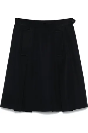 Saint Laurent 1990s pleat-detail mini skirt