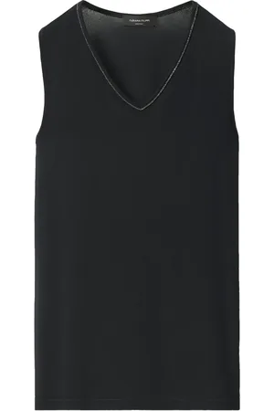 Fabiana Filippi Beaded-trim sablé vest