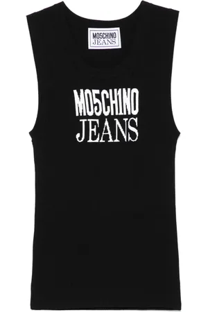 Moschino Logo-jacquard tank top