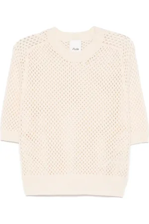 Allude Open-knit T-shirt