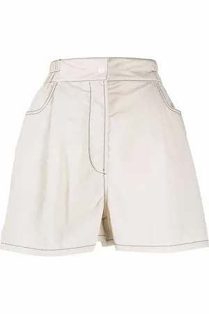 SUNNEI Wide-leg stitch-detail shorts
