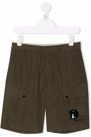 C.P. Company Logo-plaque cargo shorts