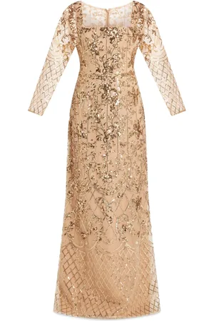 Marchesa Notte Sequinned gown