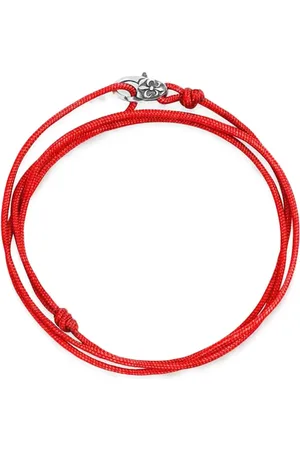 Nialaya Fleur-de-Lis embossed cord bracelet