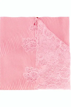 VALENTINO GARAVANI Pleated and lace scarf