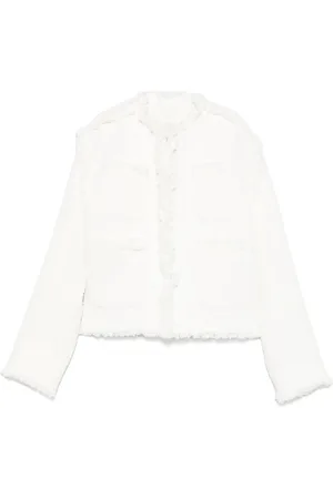 SACAI Distressed-denim jacket