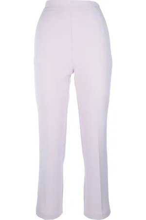 Elisabetta Franchi Logo-plaque crepe trousers