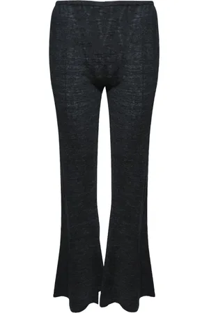 The Row Linen flared trousers