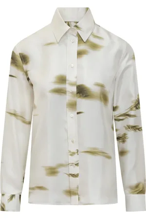 Salvatore Ferragamo Blossom-print long-sleeve shirt