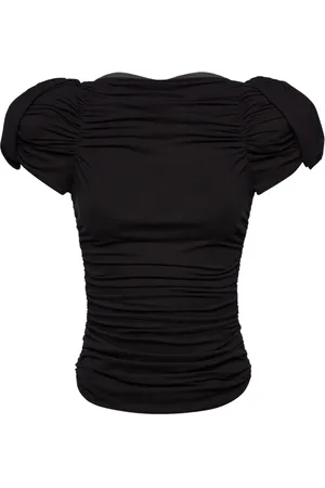 MAGDA BUTRYM Ruched puff-sleeve blouse
