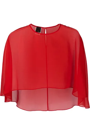 Pinko Sheer cape top