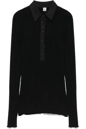 Totême Knitted polo top