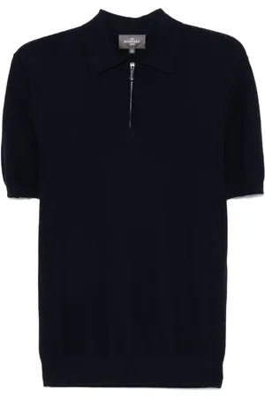 ERIC BOMPARD Zip-up piqué polo shirt
