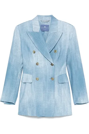 ERMANNO SCERVINO Denim-print blazer