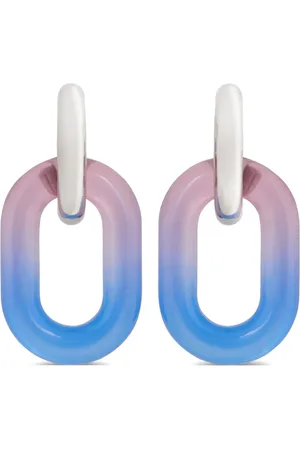 Paco rabanne XL Link Oversized Tie-Dye earrings