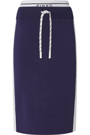 Pinko Logo-waistband midi skirt