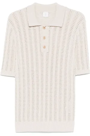 ELEVENTY Cable-knit polo shirt