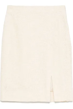 Dior 2000s floral-lace mini skirt
